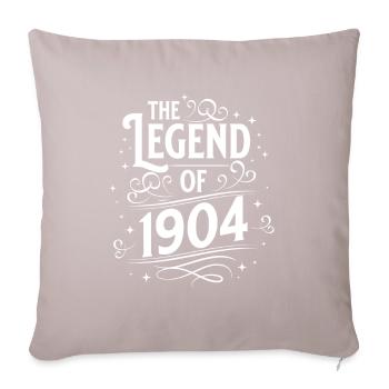 La légende de l’anniversaire de 1904 - Housse de coussin décorative 45 x 45 cm - taupe clair - Devant