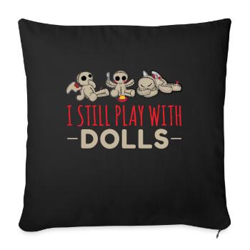 Play With Dolls Voodoo Puppe Voodoo - Sofakissenbezug 45 x 45 cm - Schwarz - Vorne