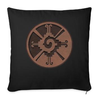 Hunab Ku Ometeotl Aztec Yucatec Maya Maya Inca - Sofa pillowcase 17,3'' x 17,3'' (45 x 45 cm) - black - Front
