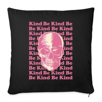 Danish Pastel Aesthetic Gothic Skull Goth Be - Sofa pillowcase 17,3'' x 17,3'' (45 x 45 cm) - black - Front