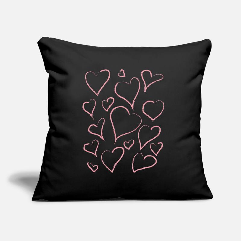 Danish Pastel Aesthetics Abstract Heart Pattern Sofa pillowcase 17,3'' x 17,3'' (45 x 45 cm)