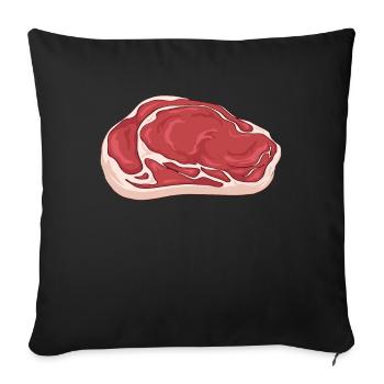 Meatcore Aesthetic Meat - Sofa pillowcase 17,3'' x 17,3'' (45 x 45 cm) - black - Front