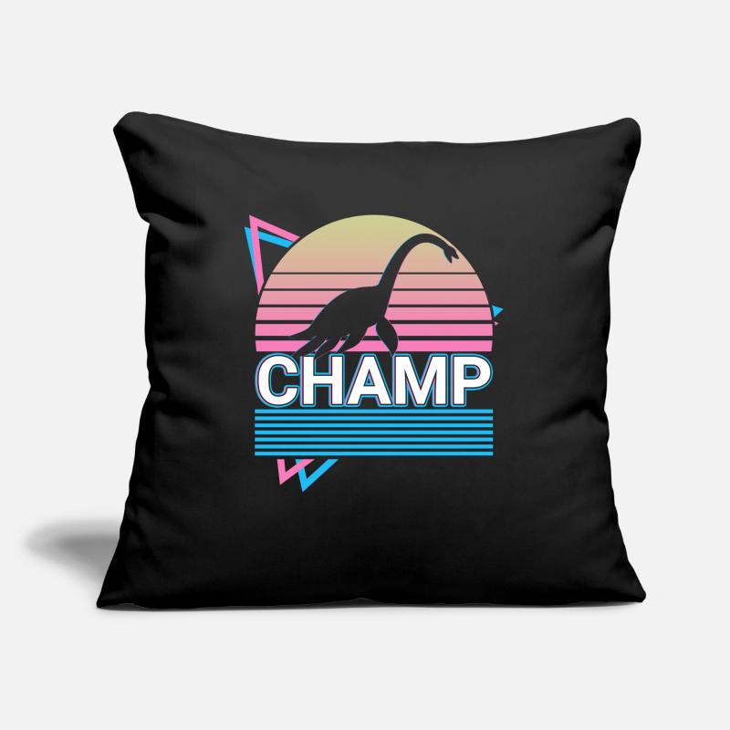 Champ Cryptide Cryptozoologie Rétro Housse de coussin décorative 45 x 45 cm