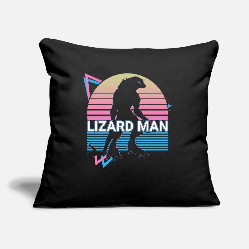 Eidechsenmann Kryptide Kryptozoologie Retro Sofakissenbezug 45 x 45 cm