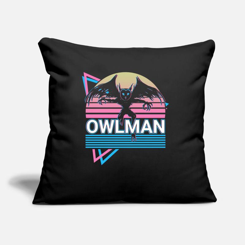 Eulenmann Cryptide Cryptozoologie Rétro Housse de coussin décorative 45 x 45 cm