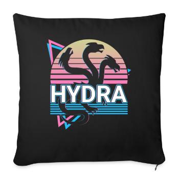 Hydra Mythologie grecque antique Rétro - Housse de coussin décorative 45 x 45 cm - noir - Devant