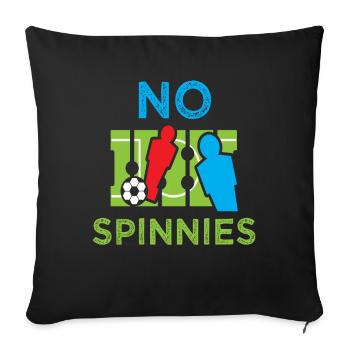 Pas de Spinnie’s Rotary Football Kickers - Housse de coussin décorative 45 x 45 cm - noir - Devant