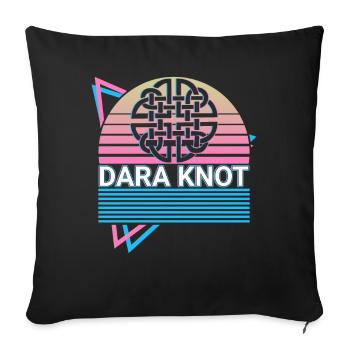 Dara Nœud Celtique Dara Nœud Celtique Symb - Housse de coussin décorative 45 x 45 cm - noir - Devant