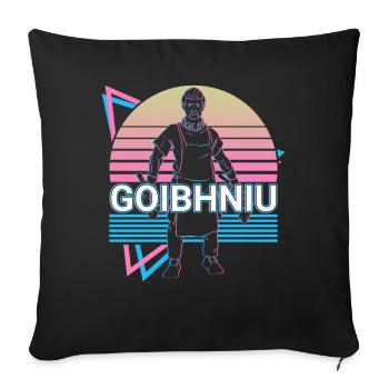 Goibhniu Irish God Blacksmith Ancient - Sofa pillowcase 17,3'' x 17,3'' (45 x 45 cm) - black - Front