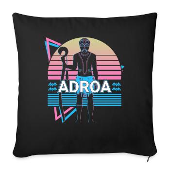 Adroa African God Ancient African Mytholo - Sofa pillowcase 17,3'' x 17,3'' (45 x 45 cm) - black - Front