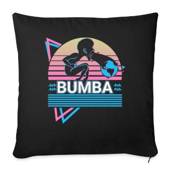 Bumba Mbombo African God Ancient African - Sofa pillowcase 17,3'' x 17,3'' (45 x 45 cm) - black - Front