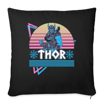 Thor Norse God Asgard Norse Mythology R - Sofa pillowcase 17,3'' x 17,3'' (45 x 45 cm) - black - Front