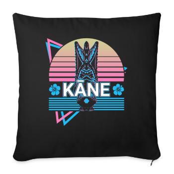 Kane Hawaiian God Ancient Hawaiian Mythol - Housse de coussin décorative 45 x 45 cm - noir - Devant