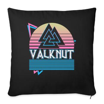 Valknut Symbol Nordic Symbol Nordic Symbol - Sofa pillowcase 17,3'' x 17,3'' (45 x 45 cm) - black - Front