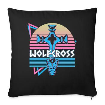 Wolf Cross Viking Nordic Wolf Cross Nordic - Housse de coussin décorative 45 x 45 cm - noir - Devant