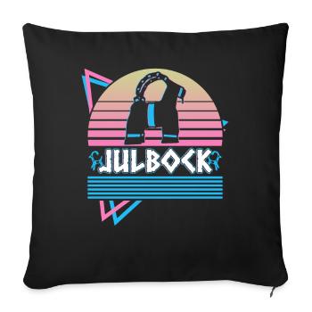 Julbock Weihnachtsziege Nordisch-Nordische Mytholo - Sofakissenbezug 45 x 45 cm - Schwarz - Vorne