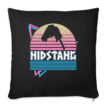 Nidstang Nordische Mythologie Germanisch Heidnisch - Sofakissenbezug 45 x 45 cm - Schwarz - Vorne
