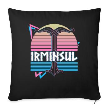 Irminsul Wikinger Nordische Mythologie Germanische - Sofakissenbezug 45 x 45 cm - Schwarz - Vorne