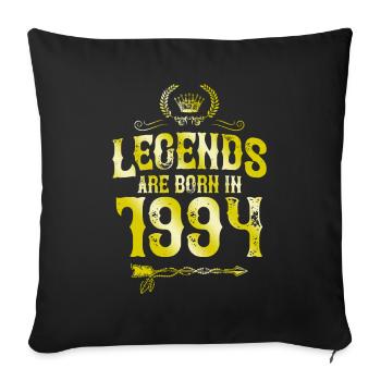 1994 legends born in - Sofa pillowcase 17,3'' x 17,3'' (45 x 45 cm) - black - Front