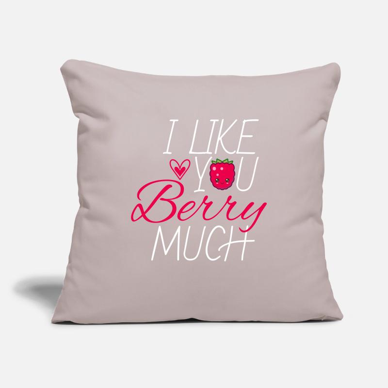 I Like You Much Fruit Raspberry Sofa pillowcase 17,3'' x 17,3'' (45 x 45 cm)