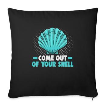 Beach holiday by the sea Design beach motif - Sofa pillowcase 17,3'' x 17,3'' (45 x 45 cm) - black - Front
