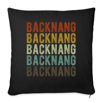 Backnang City Retro Vintage - Sofa pillowcase 17,3'' x 17,3'' (45 x 45 cm) - black - Front
