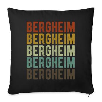 Bergheim City Retro Vintage - Sofa pillowcase 17,3'' x 17,3'' (45 x 45 cm) - black - Front