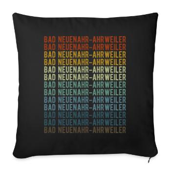 Bad Neuenahr-Ahrweiler Ville Rétro Vintage - Housse de coussin décorative 45 x 45 cm - noir - Devant