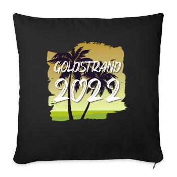 Golden Sands 2022 - Sofa pillowcase 17,3'' x 17,3'' (45 x 45 cm) - black - Front