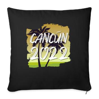 Cancun 2022 - Sofakissenbezug 45 x 45 cm - Schwarz - Vorne