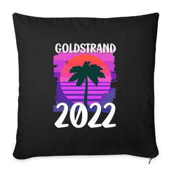Golden Sands 2022 - Sofa pillowcase 17,3'' x 17,3'' (45 x 45 cm) - black - Front