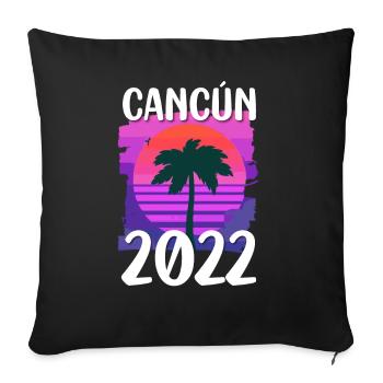 Cancun 2022 - Sofakissenbezug 45 x 45 cm - Schwarz - Vorne