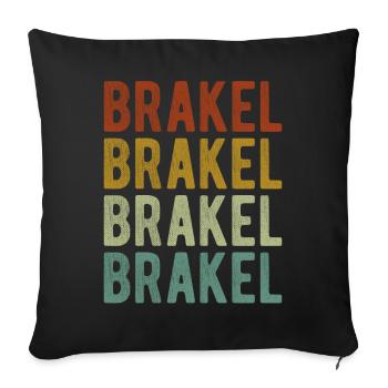 Brakel City Retro Vintage - Sofa pillowcase 17,3'' x 17,3'' (45 x 45 cm) - black - Front