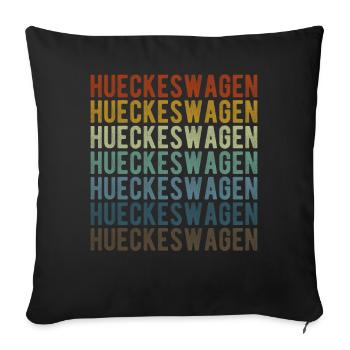 Hueckeswagen City Retro Vintage - Sofa pillowcase 17,3'' x 17,3'' (45 x 45 cm) - black - Front