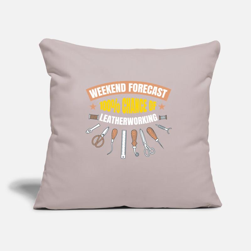 Weekend Forecast Leather Leather Craft Sofa pillowcase 17,3'' x 17,3'' (45 x 45 cm)
