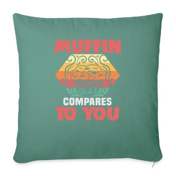 Cuisson de biscuits et de gâteaux Boulanger ou boulanger amateur - Housse de coussin décorative 45 x 45 cm - vert sapin - Devant