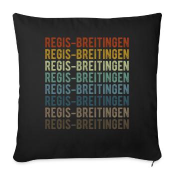 Regis-Breitingen City Rétro Vintage - Housse de coussin décorative 45 x 45 cm - noir - Devant