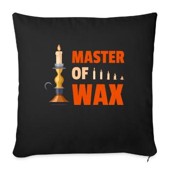 Master Of Wax Candle Maker Candles - Sofa pillowcase 17,3'' x 17,3'' (45 x 45 cm) - black - Front