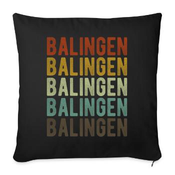 Balingen Stadt Retro Vintage - Sofakissenbezug 45 x 45 cm - Schwarz - Vorne