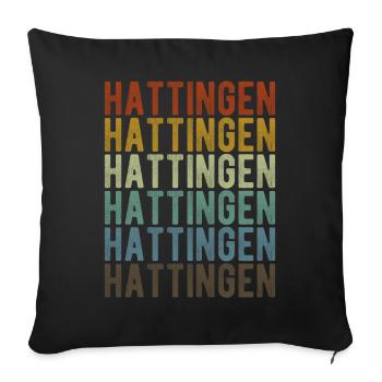 Hattingen Stadt Retro Vintage - Sofakissenbezug 45 x 45 cm - Schwarz - Vorne
