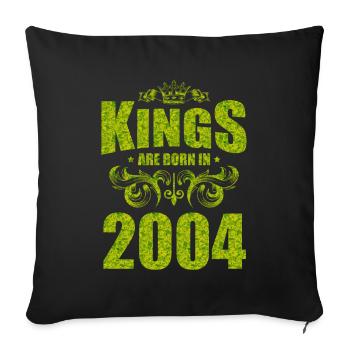 kings are born 2004 - Sofakissenbezug 45 x 45 cm - Schwarz - Vorne