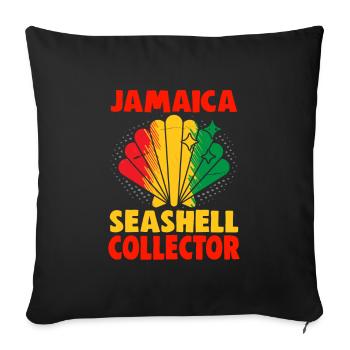 Jamaica Beach Holiday by the Sea Design Beach Motif - Housse de coussin décorative 45 x 45 cm - noir - Devant