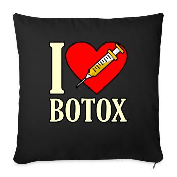 Botox - Sofakissenbezug 45 x 45 cm - Schwarz - Vorne