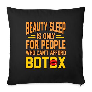 Botox - Sofakissenbezug 45 x 45 cm - Schwarz - Vorne