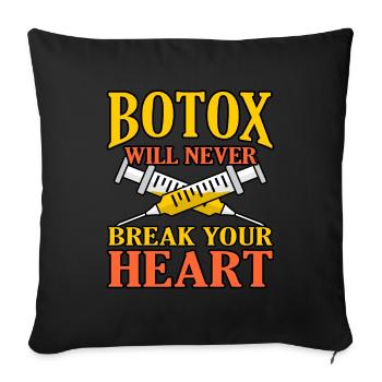 Botox - Sofakissenbezug 45 x 45 cm - Schwarz - Vorne