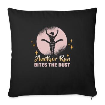 Running Marathon Runner Running - Sofa pillowcase 17,3'' x 17,3'' (45 x 45 cm) - black - Front
