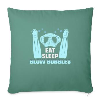 Scuba Diver Design Instructor Snorkeling - Sofa pillowcase 17,3'' x 17,3'' (45 x 45 cm) - cypress green - Front