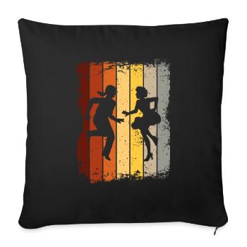 Samba - Sofakissenbezug 45 x 45 cm - Schwarz - Vorne