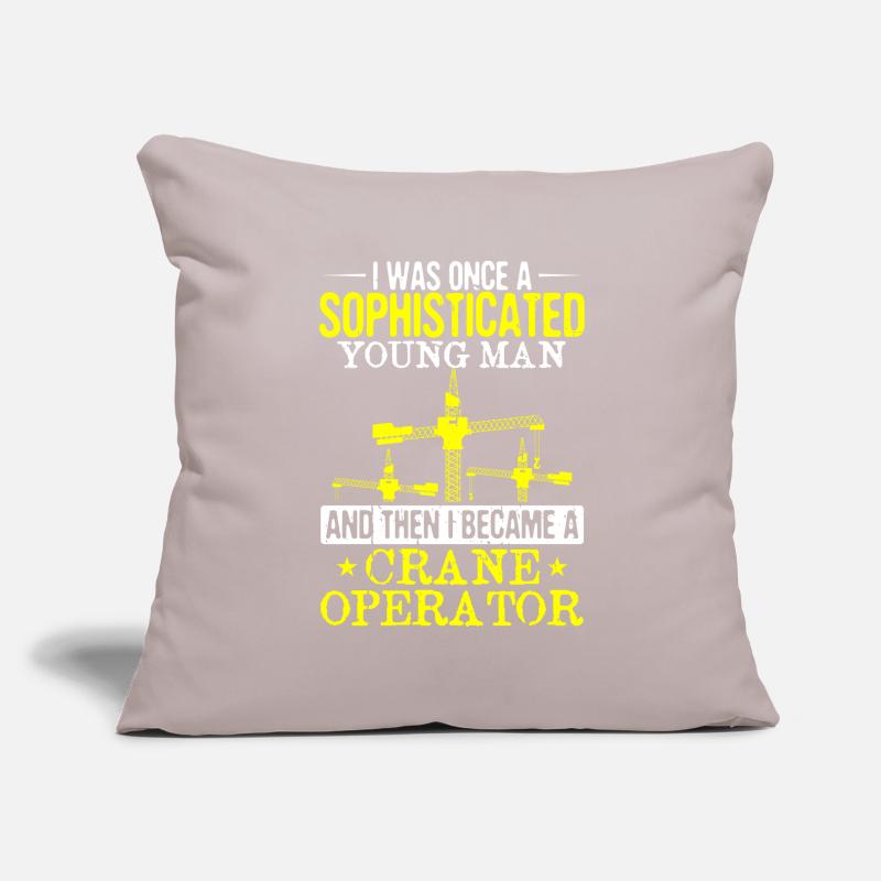 Crane Operator Crane Construction Worker Crane Crane Crane Crane Sofa pillowcase 17,3'' x 17,3'' (45 x 45 cm)
