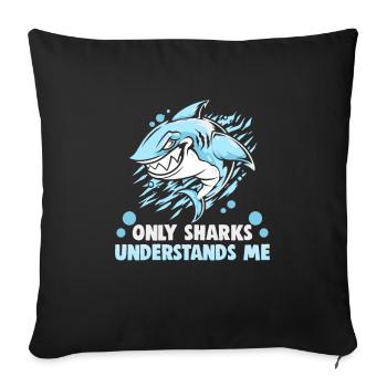 Scuba Diver Design Instructor Snorkeling - Sofa pillowcase 17,3'' x 17,3'' (45 x 45 cm) - black - Front